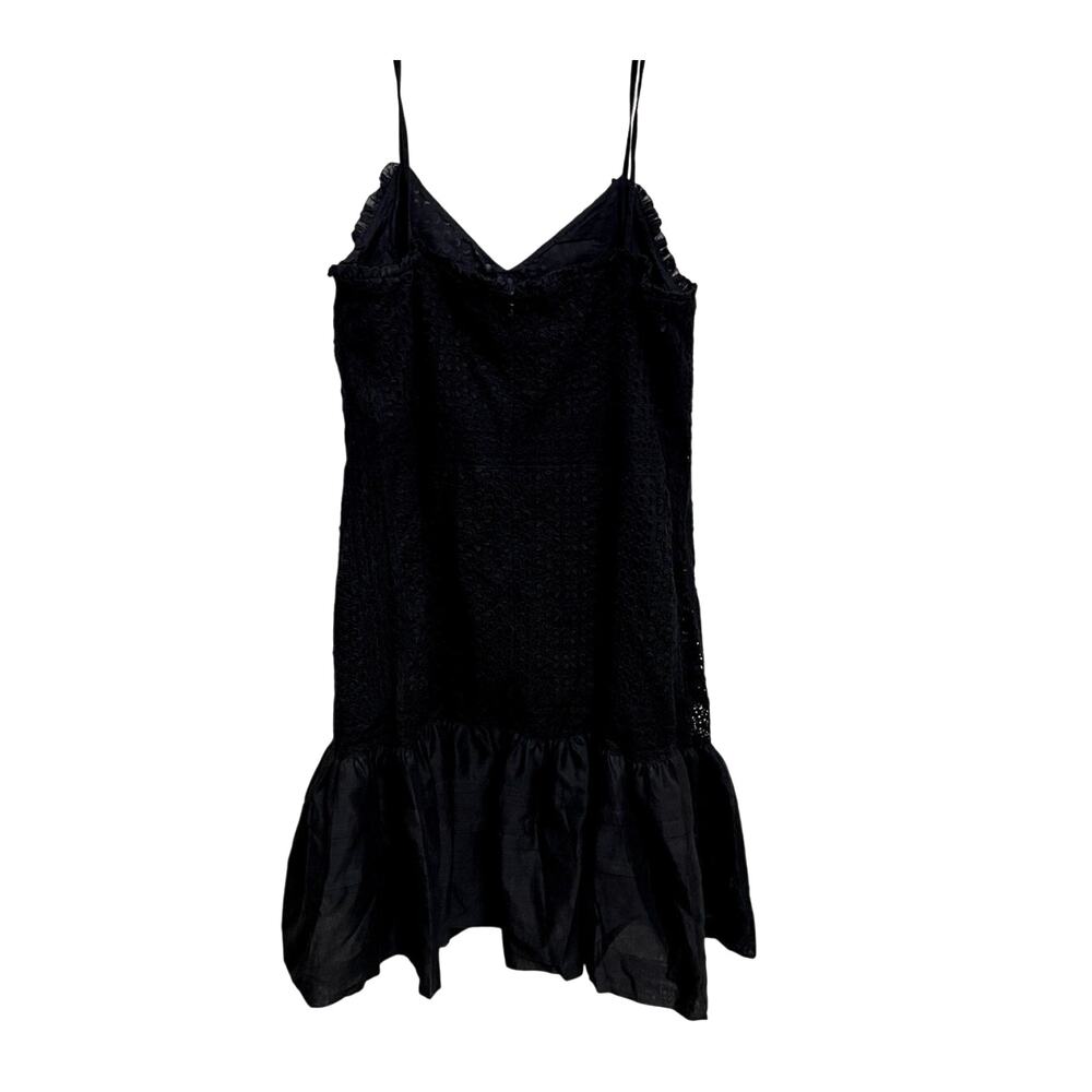 J. Crew Black Eyelet Spaghetti-Strap Mini Dress - Picture 4 of 6